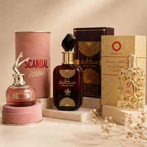 Promoção Compre 1 e Leve 3 Perfumes – Scandal, Sabah Al Ward e Royal Amber – (100ml Cada)d