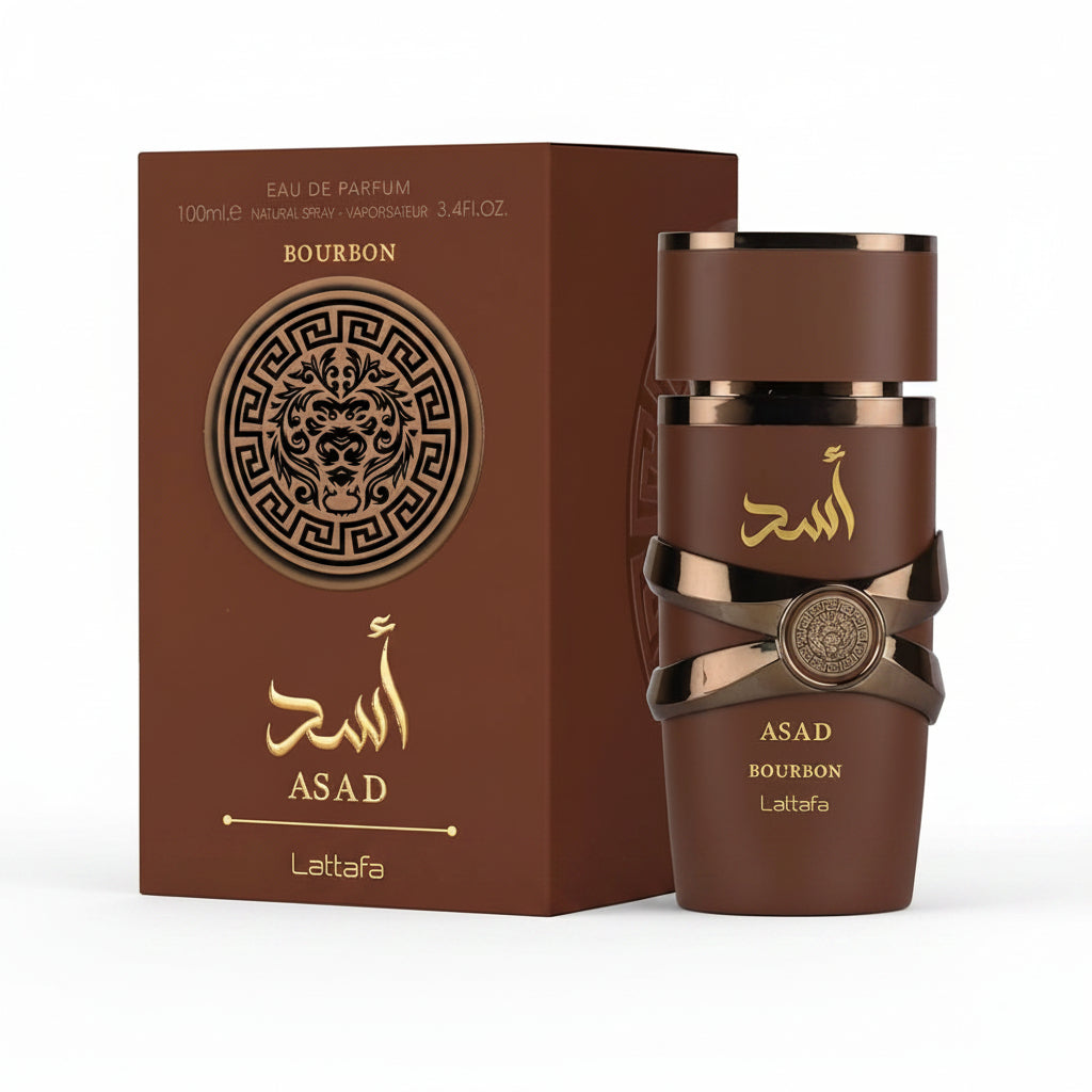 Promoção Compre 1 e Leve 3 Perfumes Árabes – Asad Elixir, Asad Lattafa e Asad Bourbon – (100ml Cada)