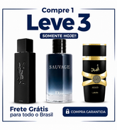 Promoção Compre 1 e Leve 3 Perfumes –  Sauvage, Laurent e Asad Lattafa  – (100ml Cada)