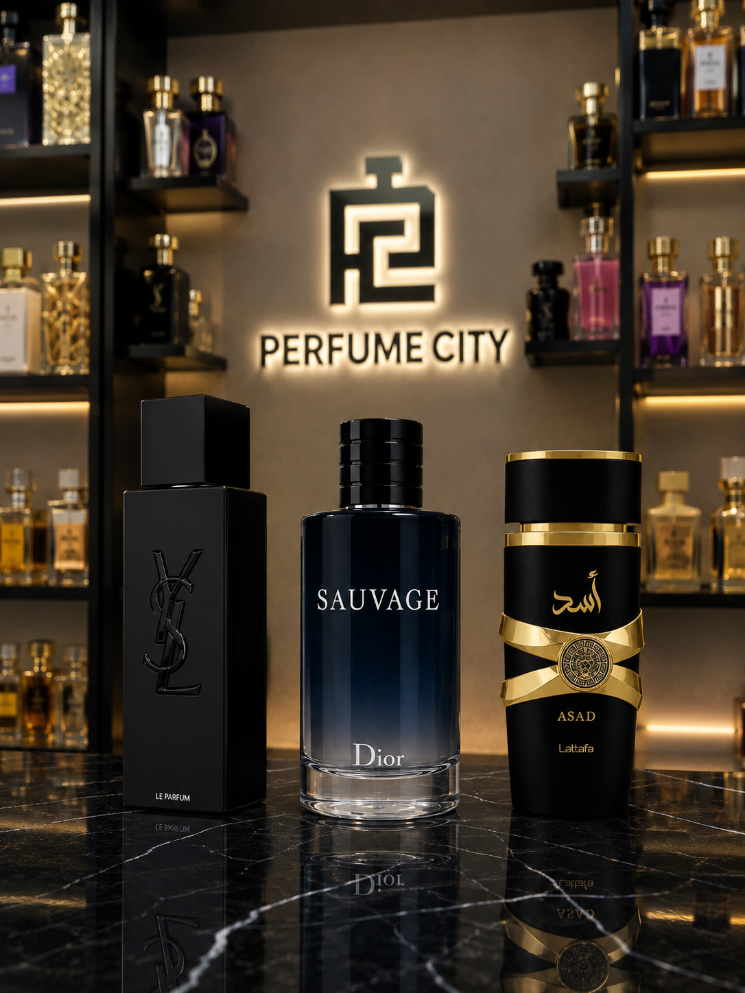 Promoção Compre 1 e Leve 3 Perfumes –  Sauvage, Laurent e Asad Lattafa  – (100ml Cada)