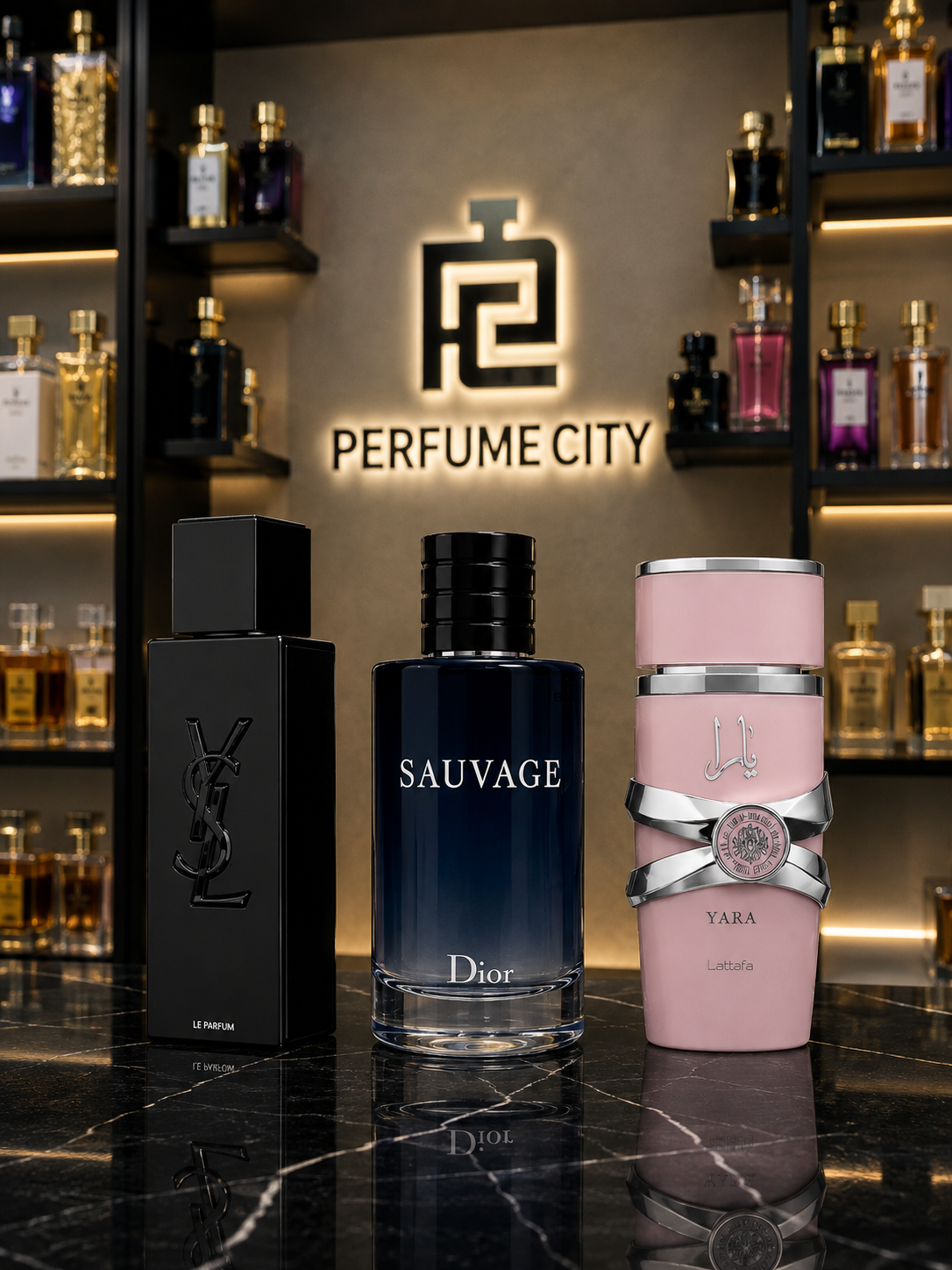 Promoção Compre 1 e Leve 3 Perfumes –  Laurent, Sauvage e Lattafa Yara – (100ml Cada)