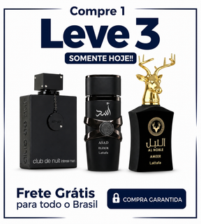 Promoção Compre 1 e Leve 3 Perfumes Árabes – Club de Nuit, Asad Elixir e Al Noble Ameer  – (100ml Cada)