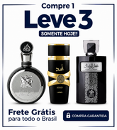 Promoção Compre 1 e Leve 3 Perfumes Árabes – Fakhar Black, Asad Lattafa e Attar Al Wesal– (100ml Cada)