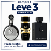 Promoção Compre 1 e Leve 3 Perfumes Árabes – Fakhar Black, Asad Lattafa e Club de Nuit – (100ml Cada)