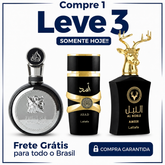 Promoção Compre 1 e Leve 3 Perfumes Árabes – Fakhar Black, Asad Lattafa e Al Noble Ameer – (100ml Cada)