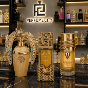 Compre 1 e Leve 3 Perfumes Árabes – Afeef Lattafa, Lattafa Atheeri e  Musamam White – 100ml Cada