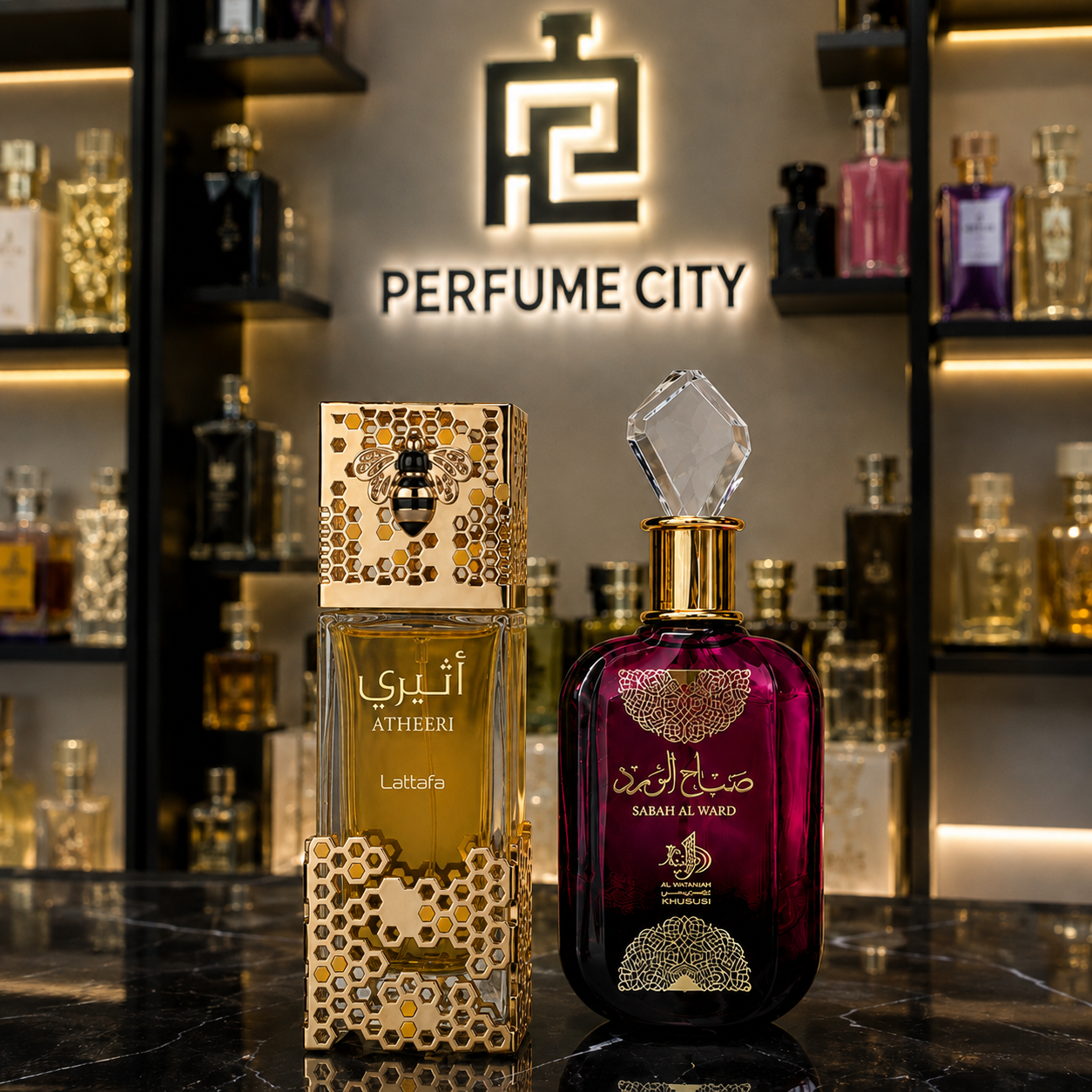 Promoção Compre 1 e Leve 2 Perfumes Árabes – Lattafa Atheeri e Sabah Al Ward  – (100ml Cada)