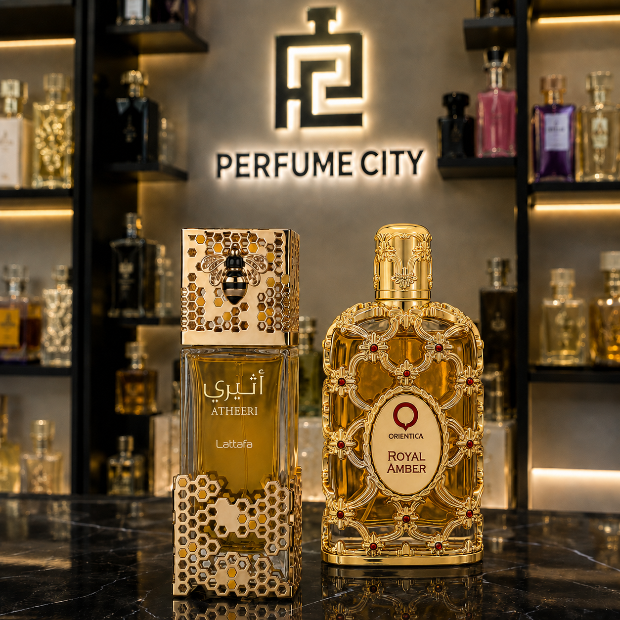 Promoção Compre 1 e Leve 2 Perfumes Árabes – Lattafa Atheeri e Royal Amber  – (100ml Cada)
