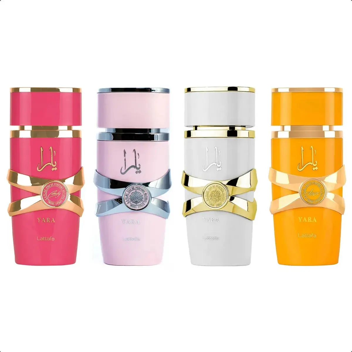 4 Perfumes Árabes - Yara, Yara Tous, Yara Candy e Yara Moi - (100ml Cada)