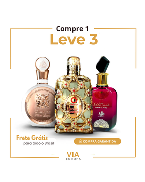 Promoção Compre 1 e Leve 3 Perfumes Árabes – Sabah Al Ward, Fakhar Rose e Royal Amber – (100ml Cada)