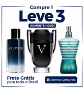 Promoção Compre 1 e Leve 3 Perfumes – Sauvage Dior, Invictus Victory e Gaultier Le Male – (100ml Cada)