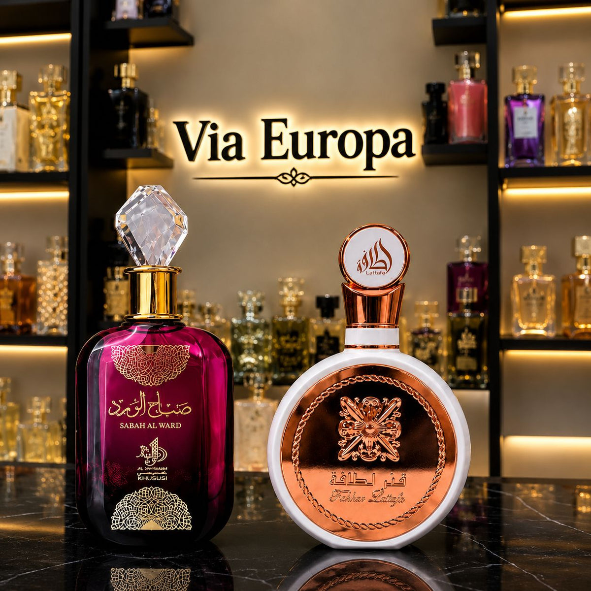 Promoção Compre 1 e Leve 2 Perfumes Árabes – Sabah Al Ward + Fakhar Rose – (100ml Cada)