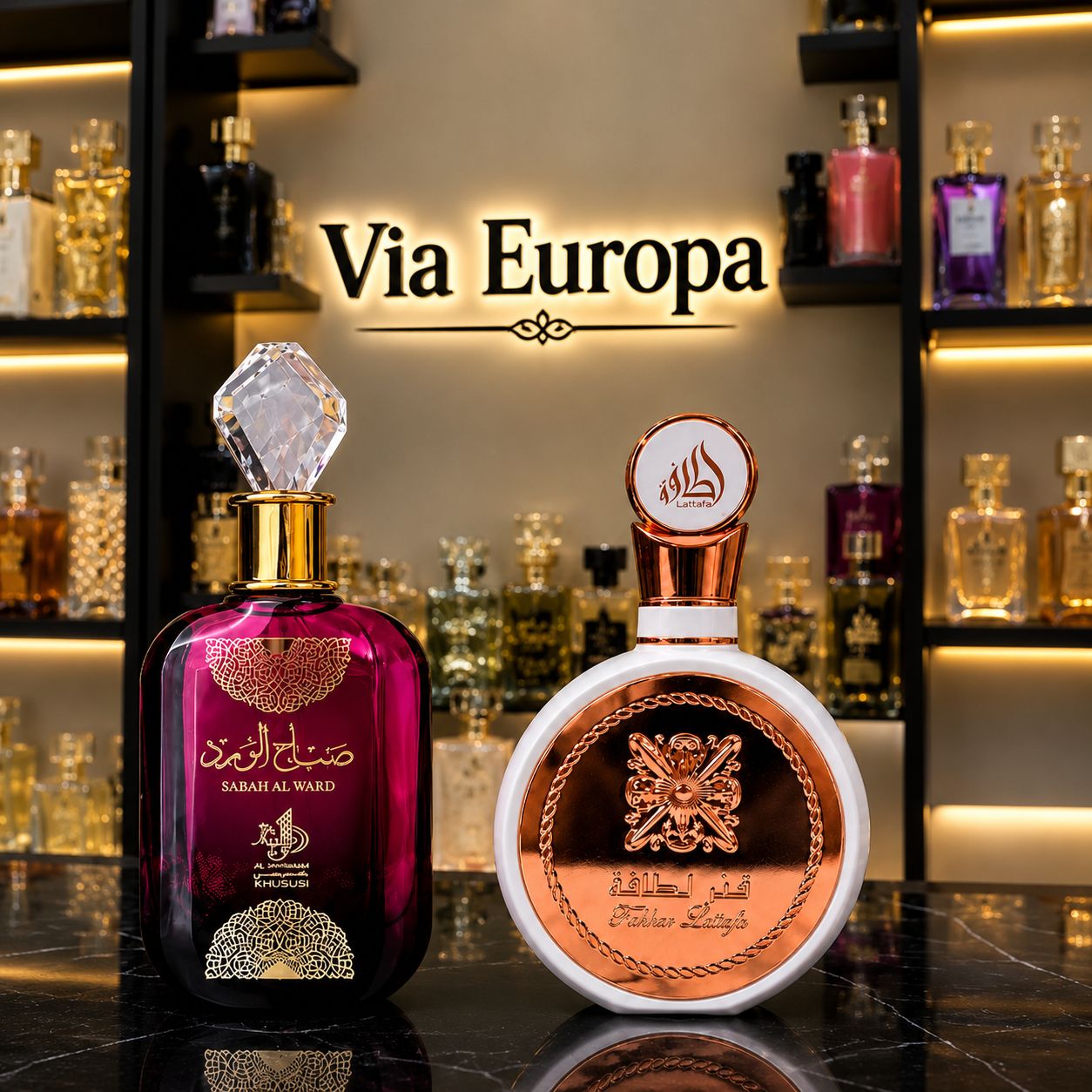 Promoção Compre 1 e Leve 2 Perfumes Árabes – Sabah Al Ward + Fakhar Rose – (100ml Cada)