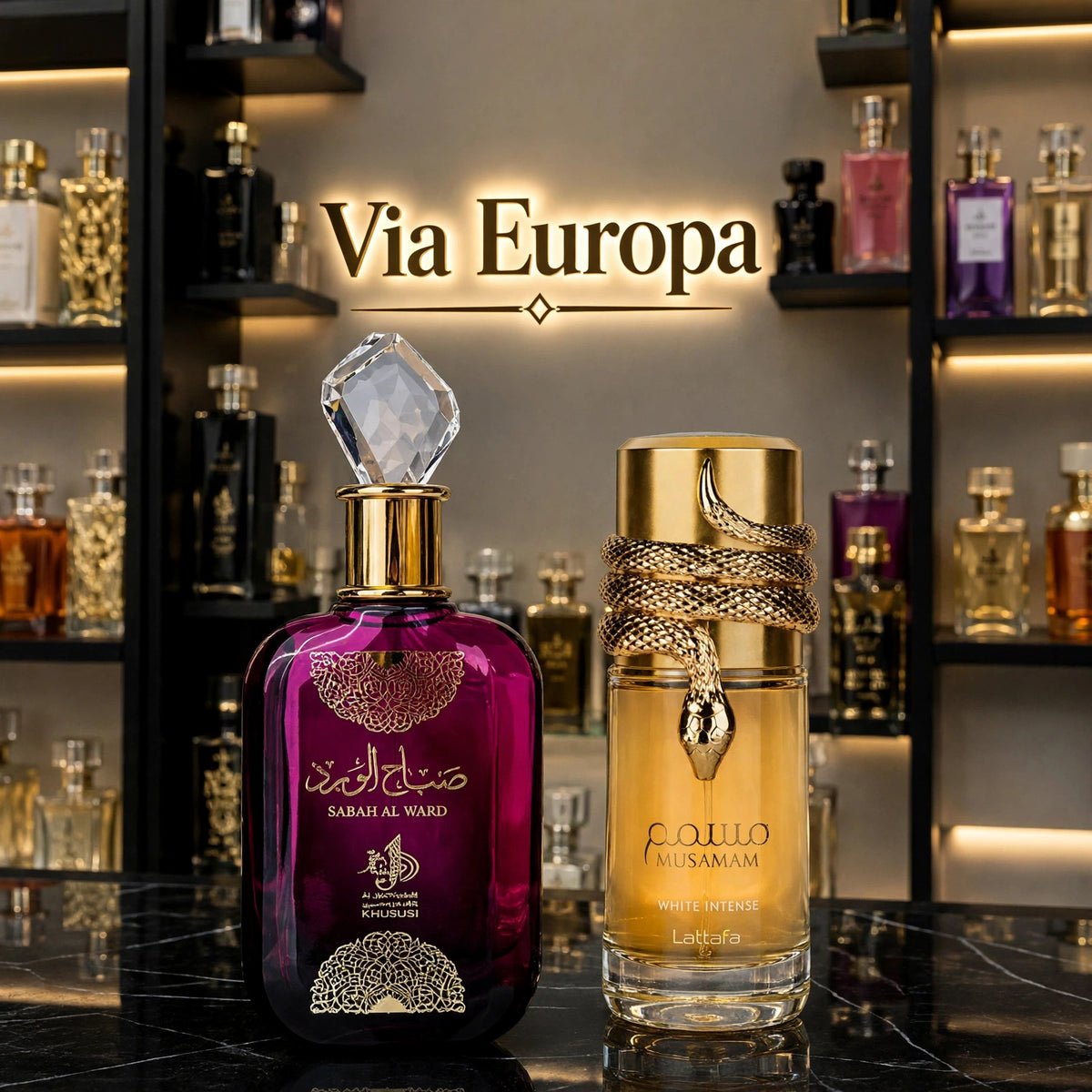 Promoção Compre 1 e Leve 2 Perfumes Árabes – Sabah Al Ward + Musamam White – (100ml Cada)