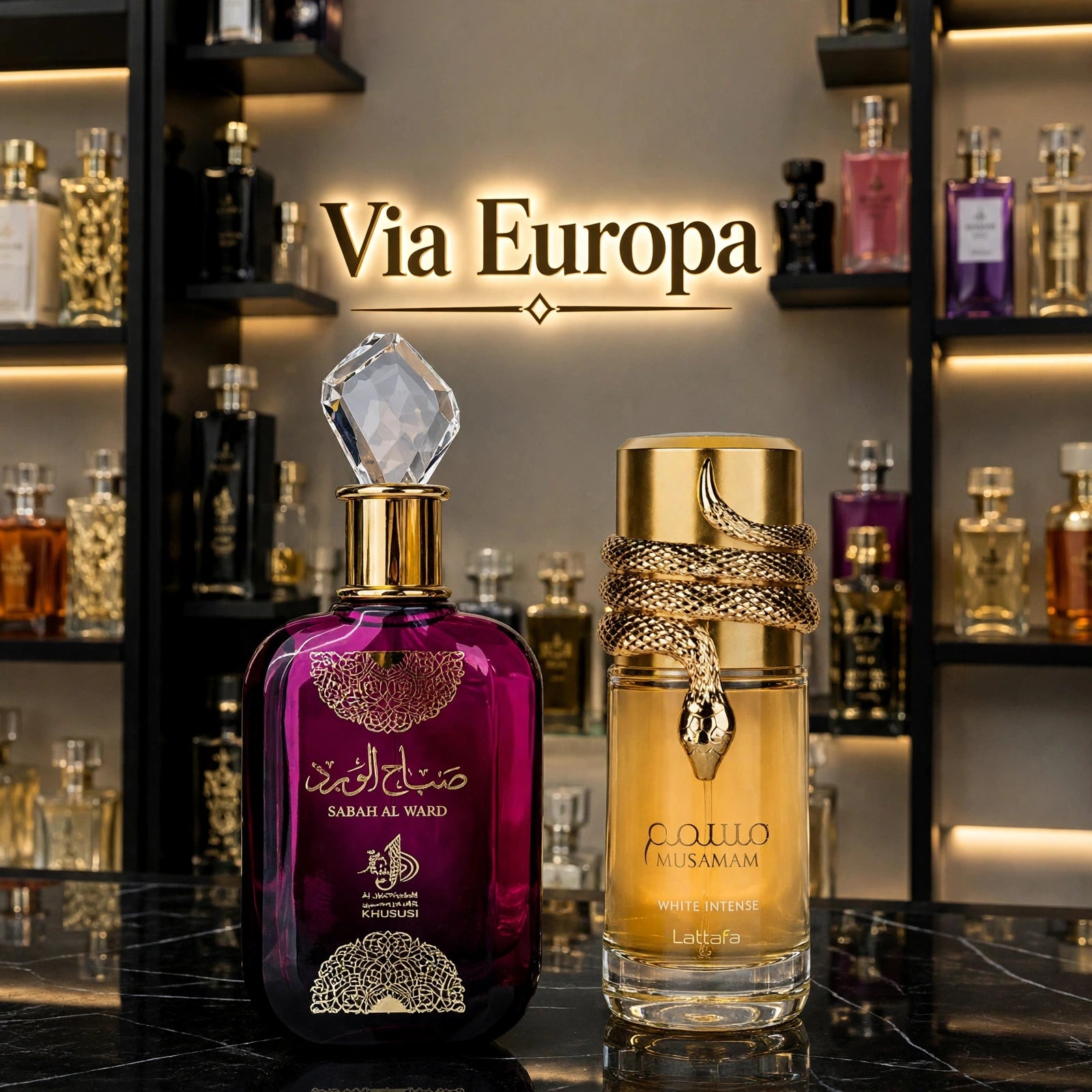 Promoção Compre 1 e Leve 2 Perfumes Árabes – Sabah Al Ward + Musamam White – (100ml Cada)