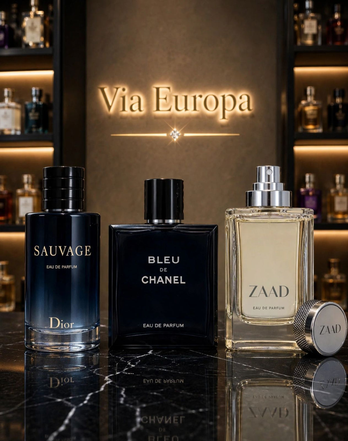 Promoção Compre 1 e Leve 3 Perfumes – Sauvage Dior, Bleu de Chanel e Zaad – (100ml Cada)