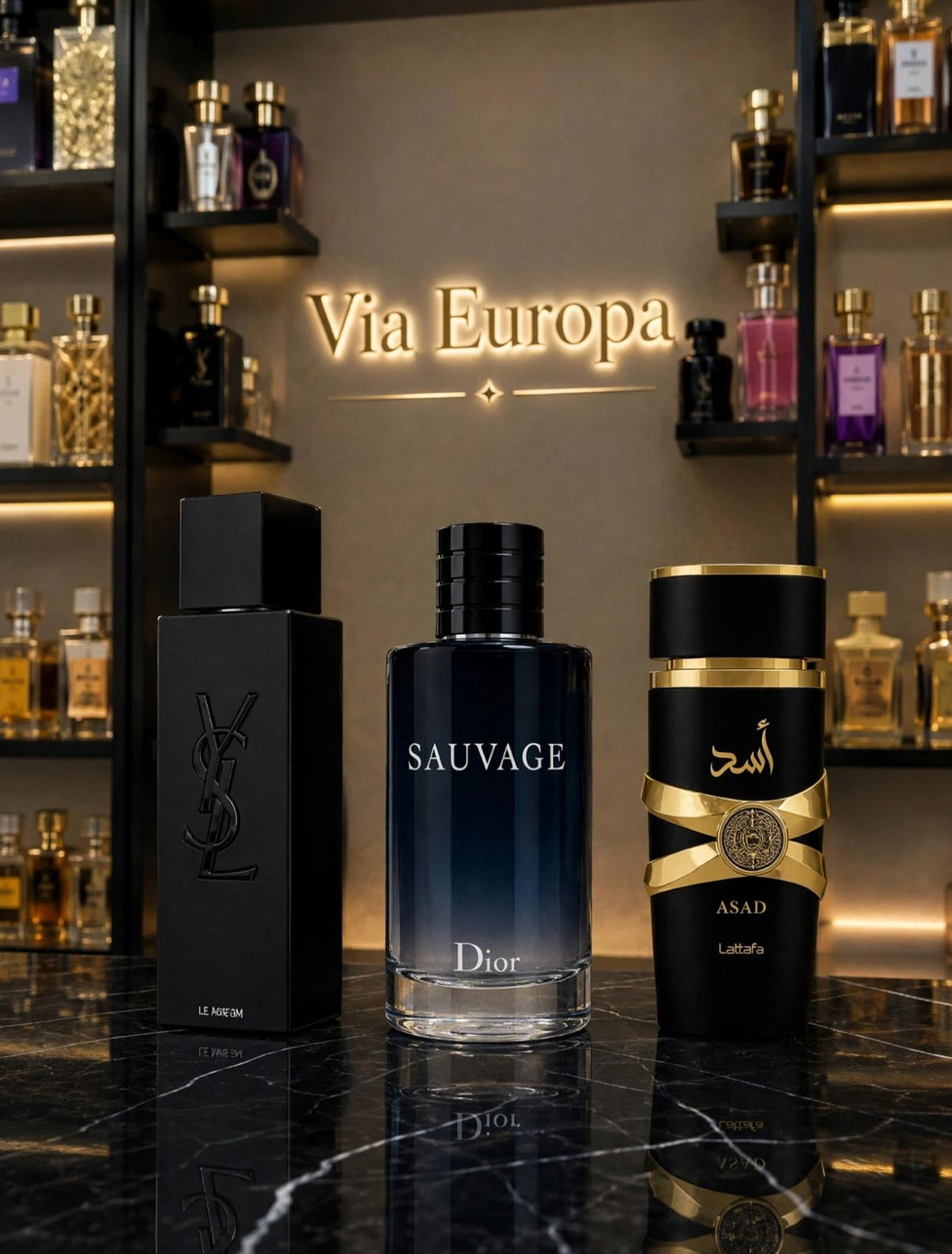Promoção Compre 1 e Leve 3 Perfumes –  Sauvage, Laurent e Asad Lattafa  – (100ml Cada)