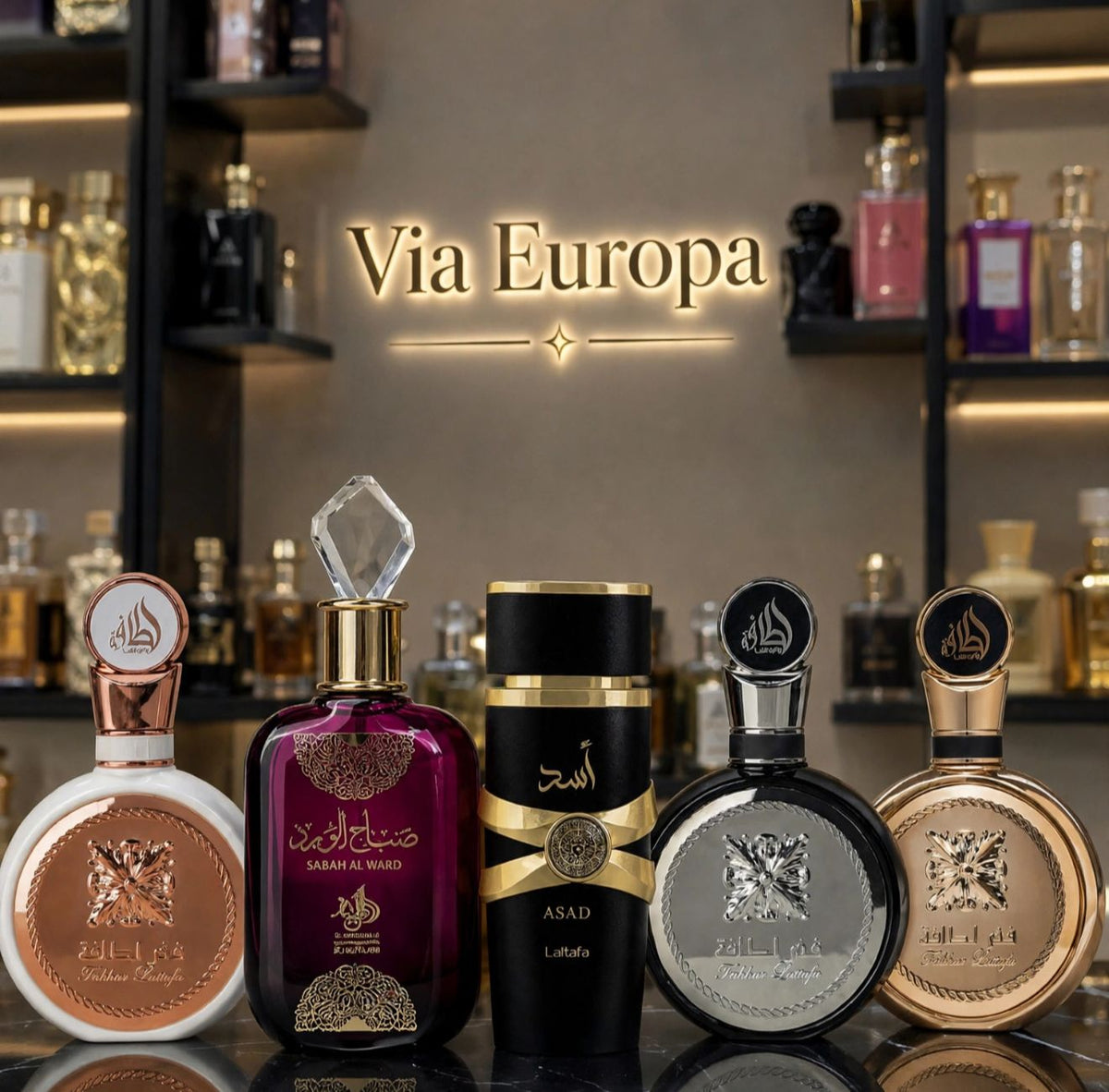 Promoção Esquenta Black Friday – Fakhar Lattafa, Sabah Al Ward, Asad Lattafa, Fakhar Black e Fakhar Extrait  – (100ml Cada)