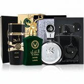 4 Perfumes Árabes - Assad Lattafa, Al Noble Safeer, Lattafa Fakhar e Club de Nuit - (100ml Cada)